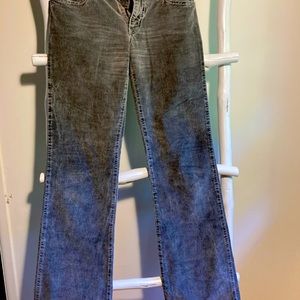 Dead Sexy size 26 bootcut cord soft gunmetal grey